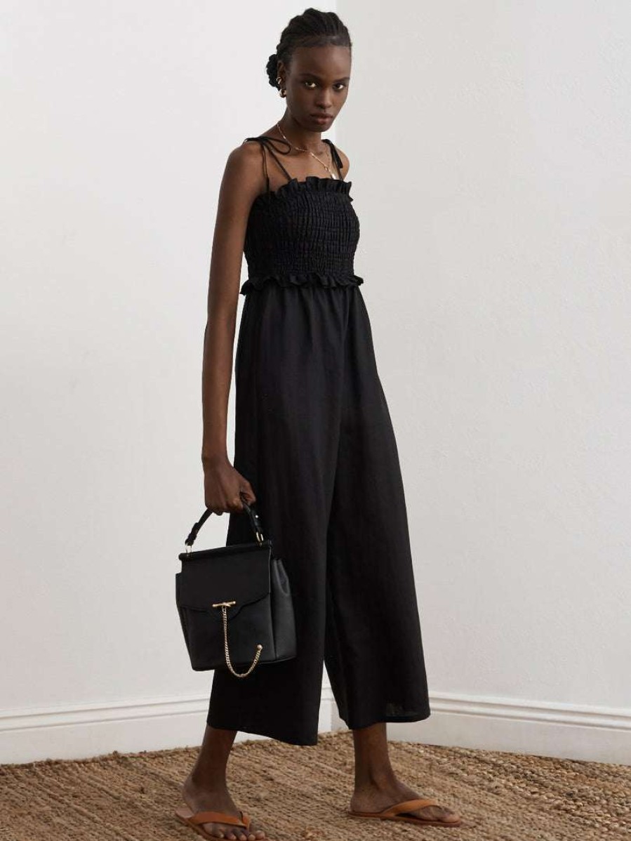 Clothing * | Sancia Black 'Aerin' Jumpsuit Clothing