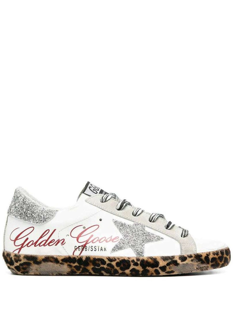 Shoes * | Golden Goose 'Superstar' Leopard Sole Trainers