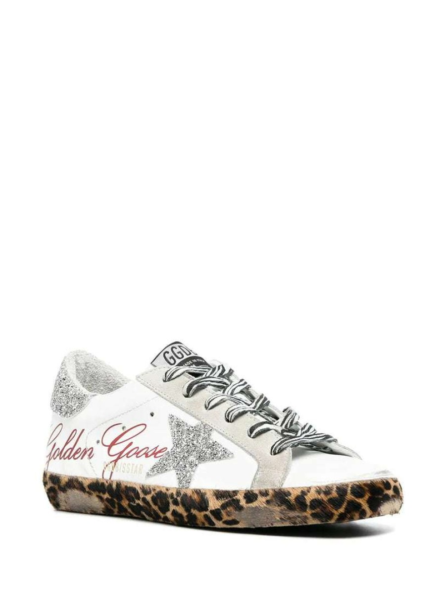 Shoes * | Golden Goose 'Superstar' Leopard Sole Trainers