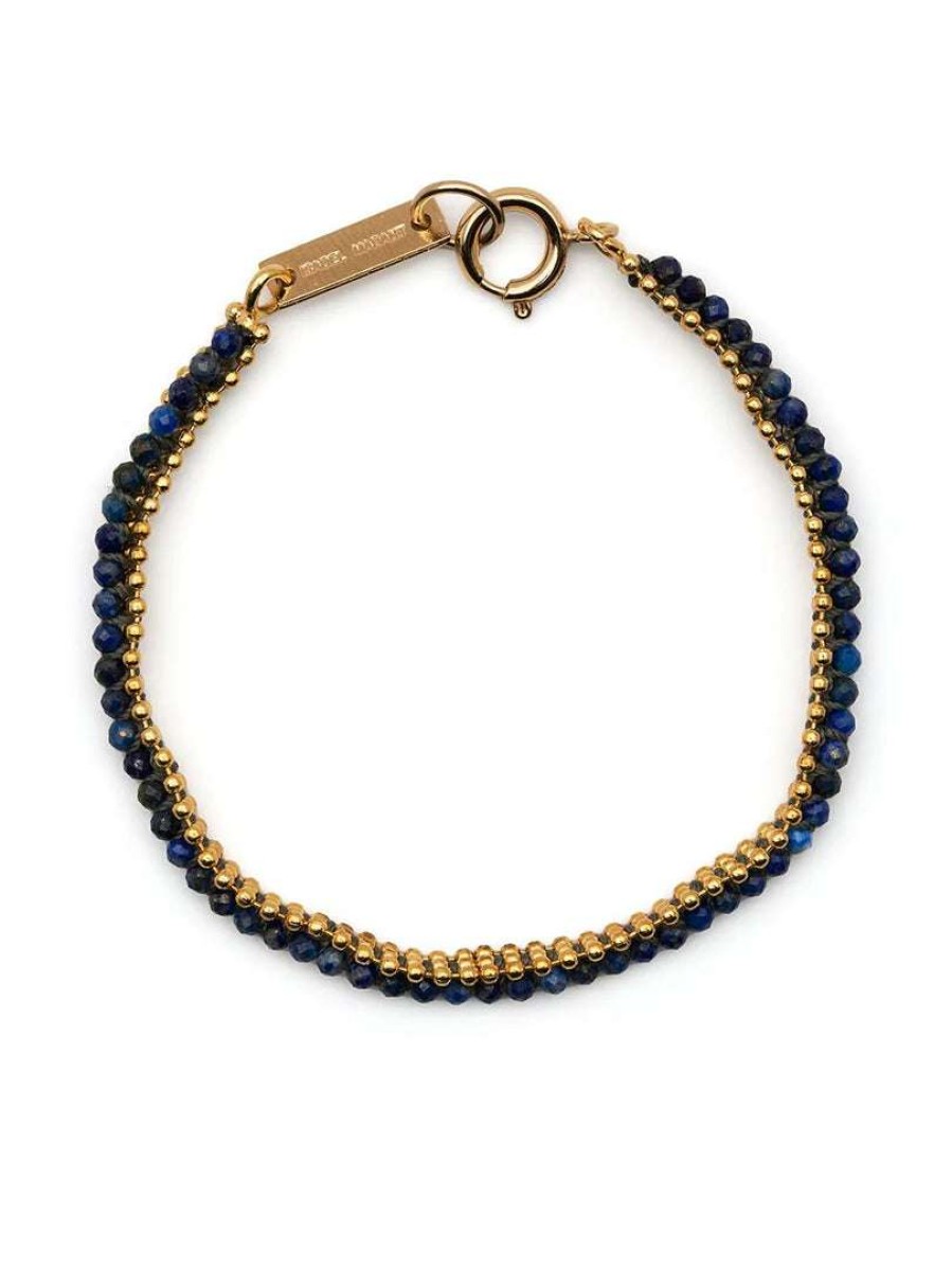 Accessories * | Isabel Marant Accessories Navy 'Bead Bauble Bracelet'