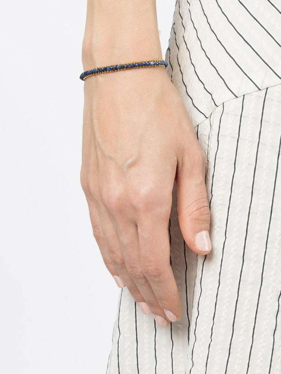 Accessories * | Isabel Marant Accessories Navy 'Bead Bauble Bracelet'