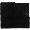 Accessories * | Moncler Black 'Love Logo Patch Scarf'