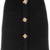 Clothing * | Self Portrait New In 'Ribbed Knit Mini Skirt'