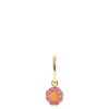 Accessories * | Wilhelmina Garcia Accessories 'Pink Daisy Hoop Earring'