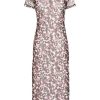 Clothing * | Baum Und Pferdgarten 'Jolea' Mesh Floral Watercolour Midi Dress