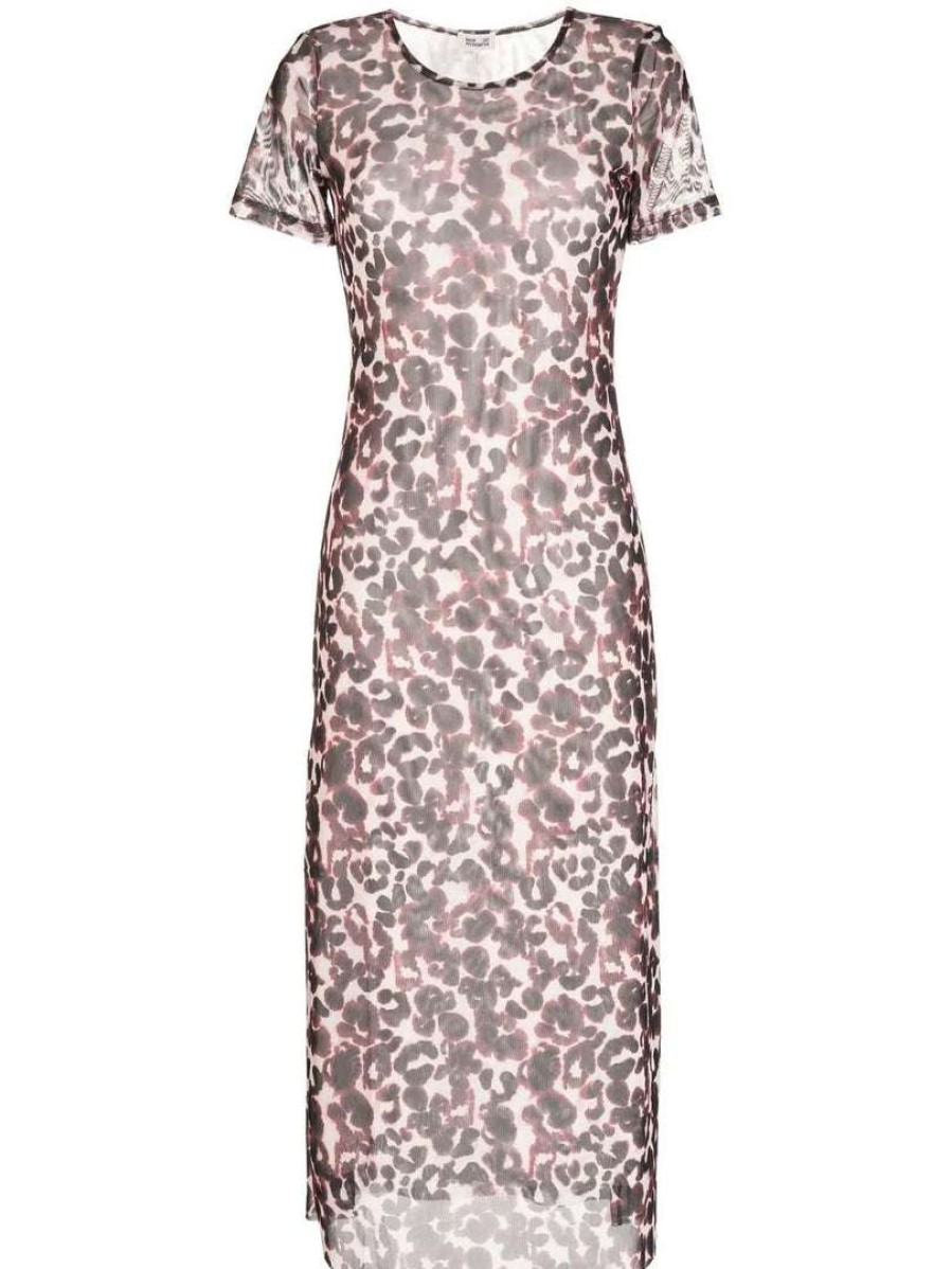 Clothing * | Baum Und Pferdgarten 'Jolea' Mesh Floral Watercolour Midi Dress