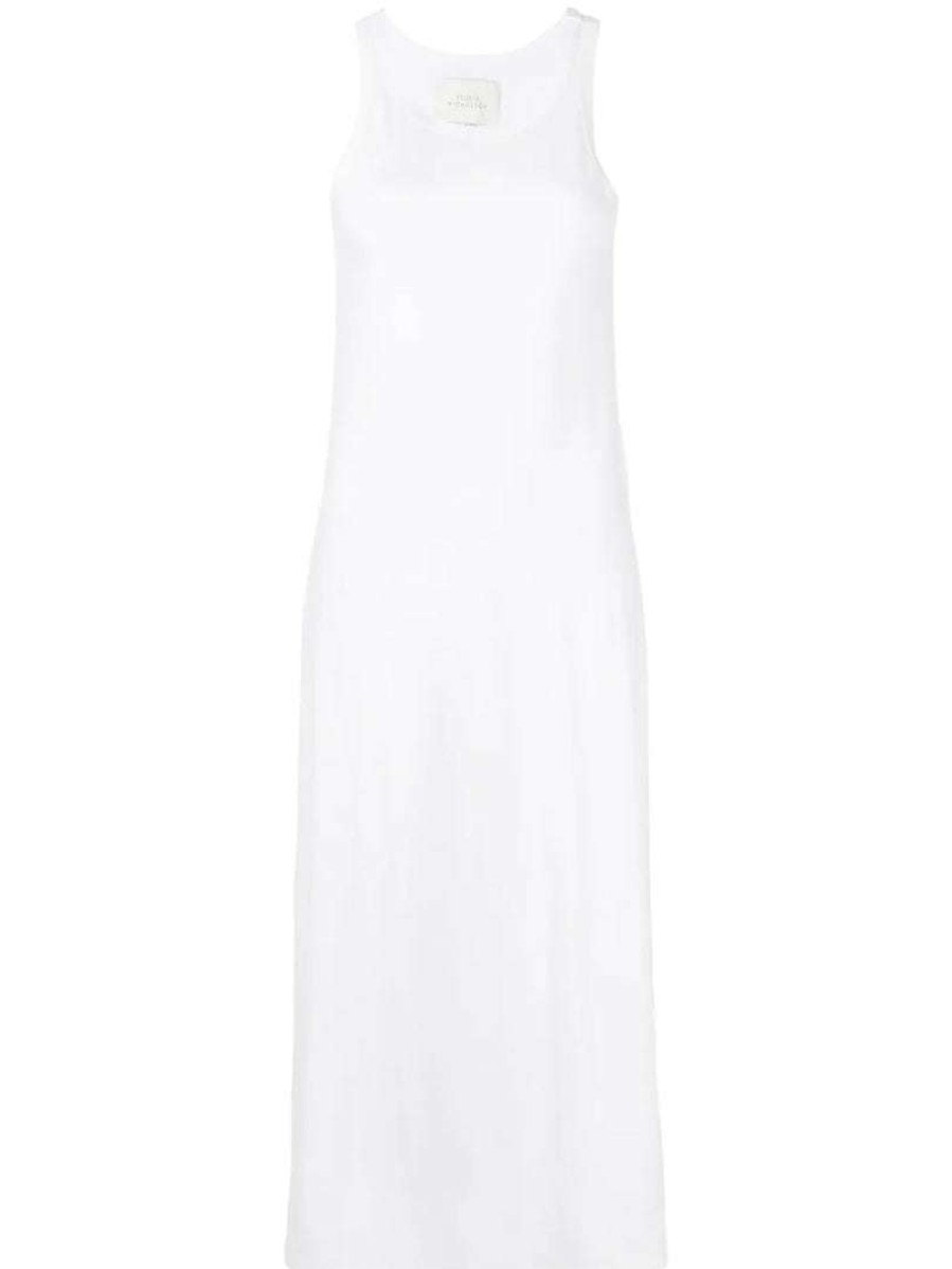 Clothing * | Studio Nicholson White 'Flint' Racer Vest Dress Clothing