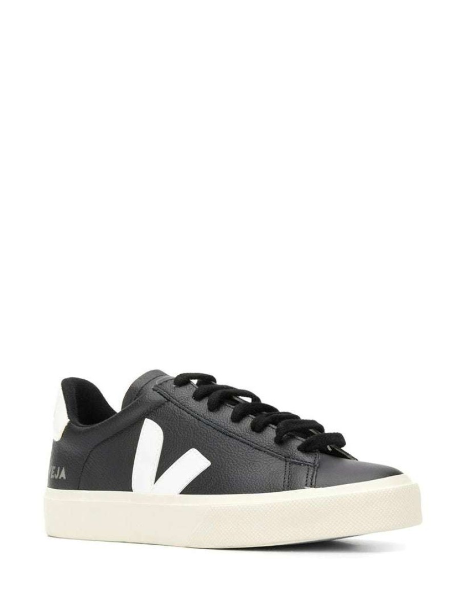 Shoes * | Veja Black And White 'Campo' Chromefree Trainers Shoes