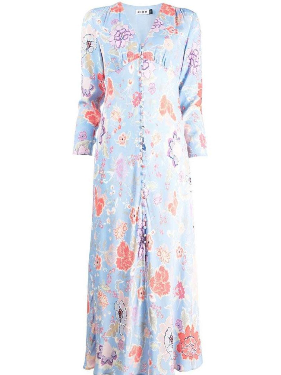 Clothing * | Rixo London 'Katie' Peony Floral Midi Dress