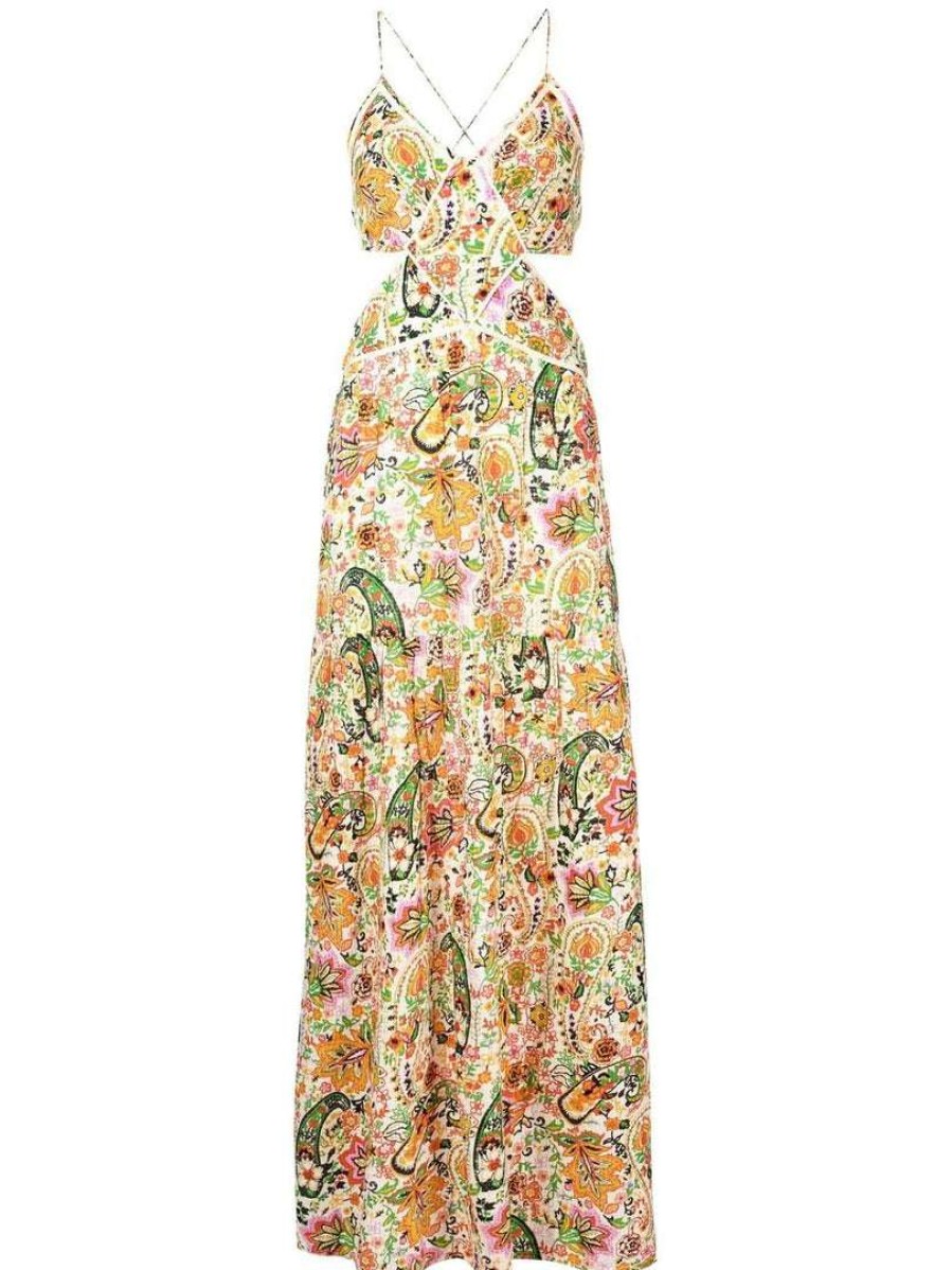 Clothing * | Ba&Sh 'Baloma' Floral Maxi Dress Clothing