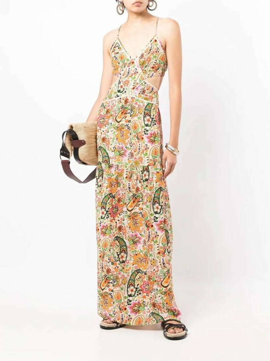 Clothing * | Ba&Sh 'Baloma' Floral Maxi Dress Clothing