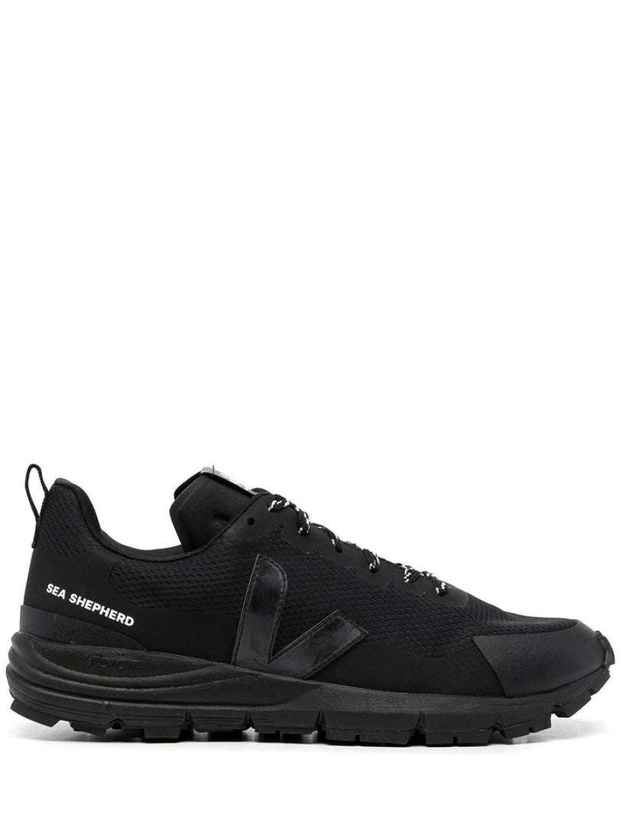 Shoes * | Veja X Sea Shepherd Black Mesh Trainers' Shoes