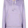 Clothing * | Moncler Purple And Beige 'Contrasting Trim Hoodie'