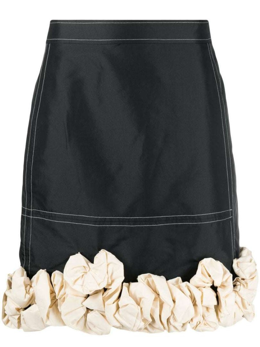 Clothing * | Ganni 'Ruffled Trim Skirt'