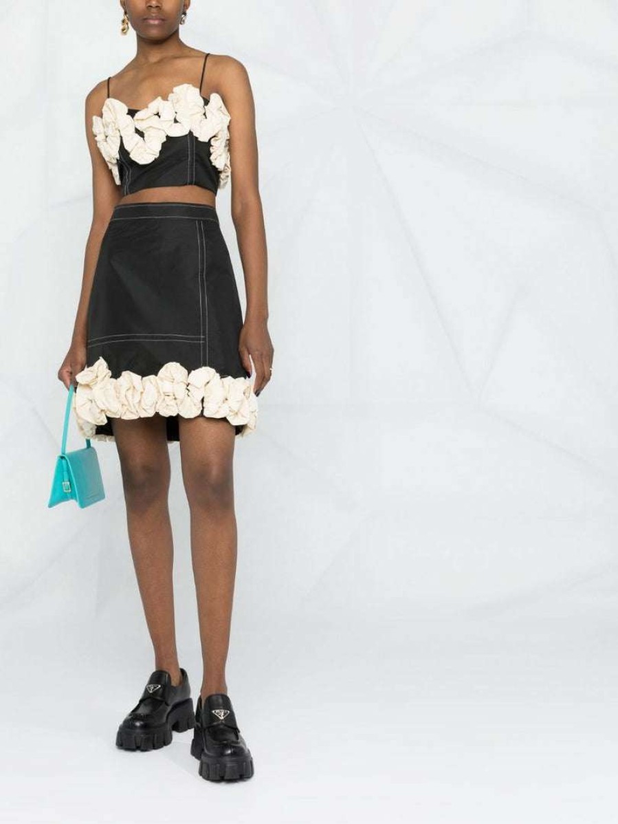 Clothing * | Ganni 'Ruffled Trim Skirt'