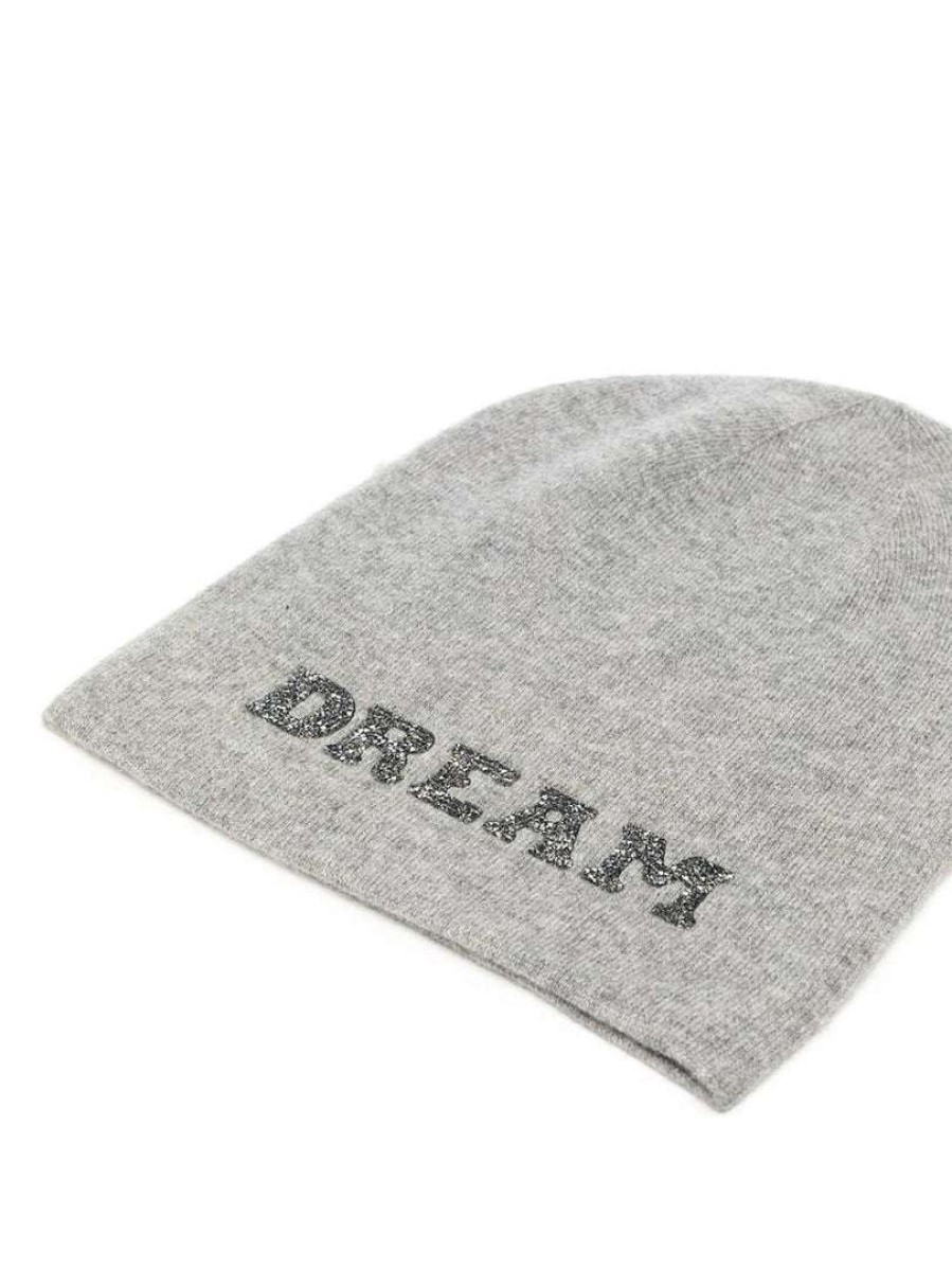 Accessories * | Warm Me Grey 'Damian Dream Black Crystal Hat' Accessories