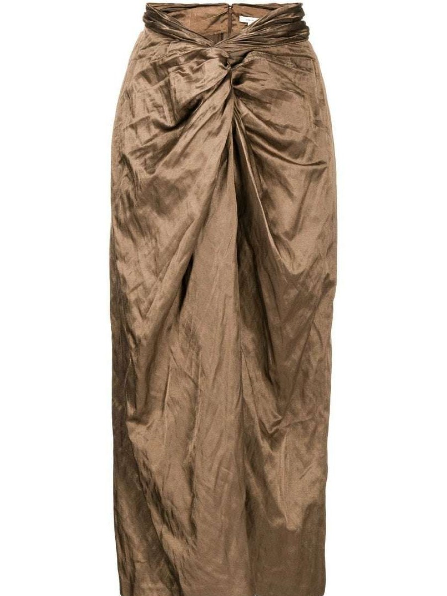 Clothing * | Vince 'Wrapped Detail Midi Skirt' New In