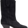 Shoes * | Isabel Marant Faded Black 'Duerto' Leather Boots