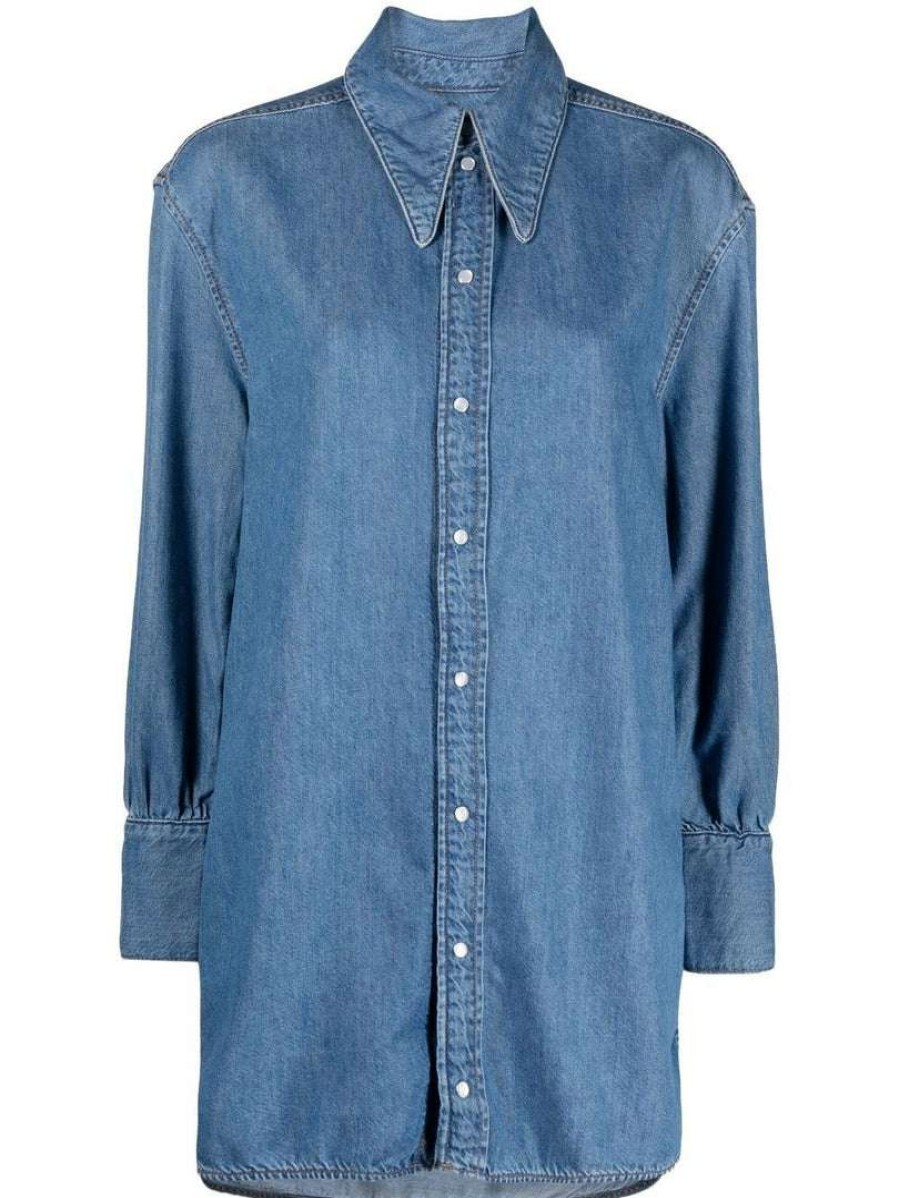 Clothing * | Ganni 'Oversized Denim Shirt' New In