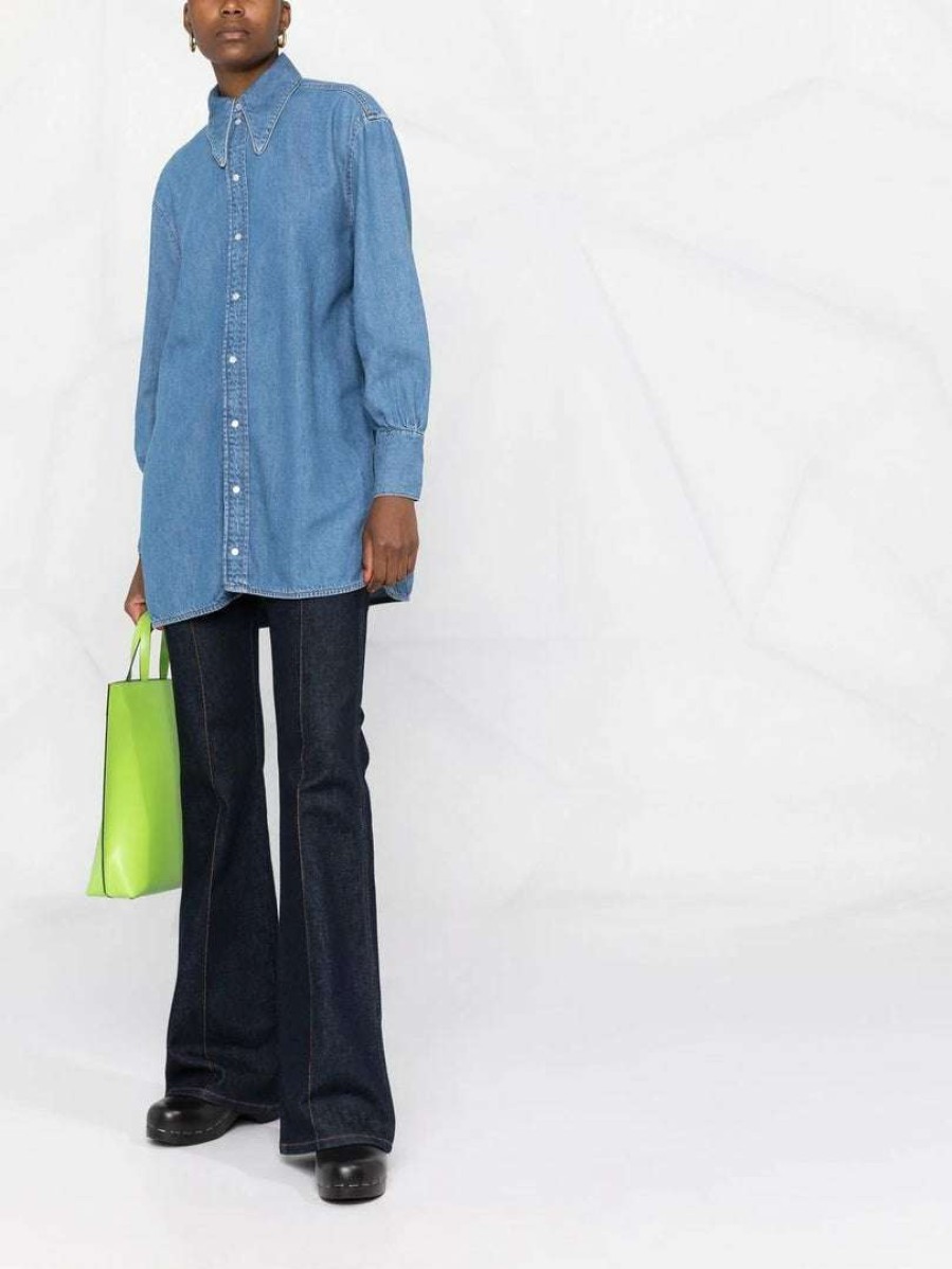 Clothing * | Ganni 'Oversized Denim Shirt' New In