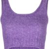 Clothing * | Baum Und Pferdgarten Purple 'Cesya' Cropped Knit Vest Clothing