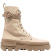 Shoes * | Moncler Beige 'Carinne' Ankle Boots