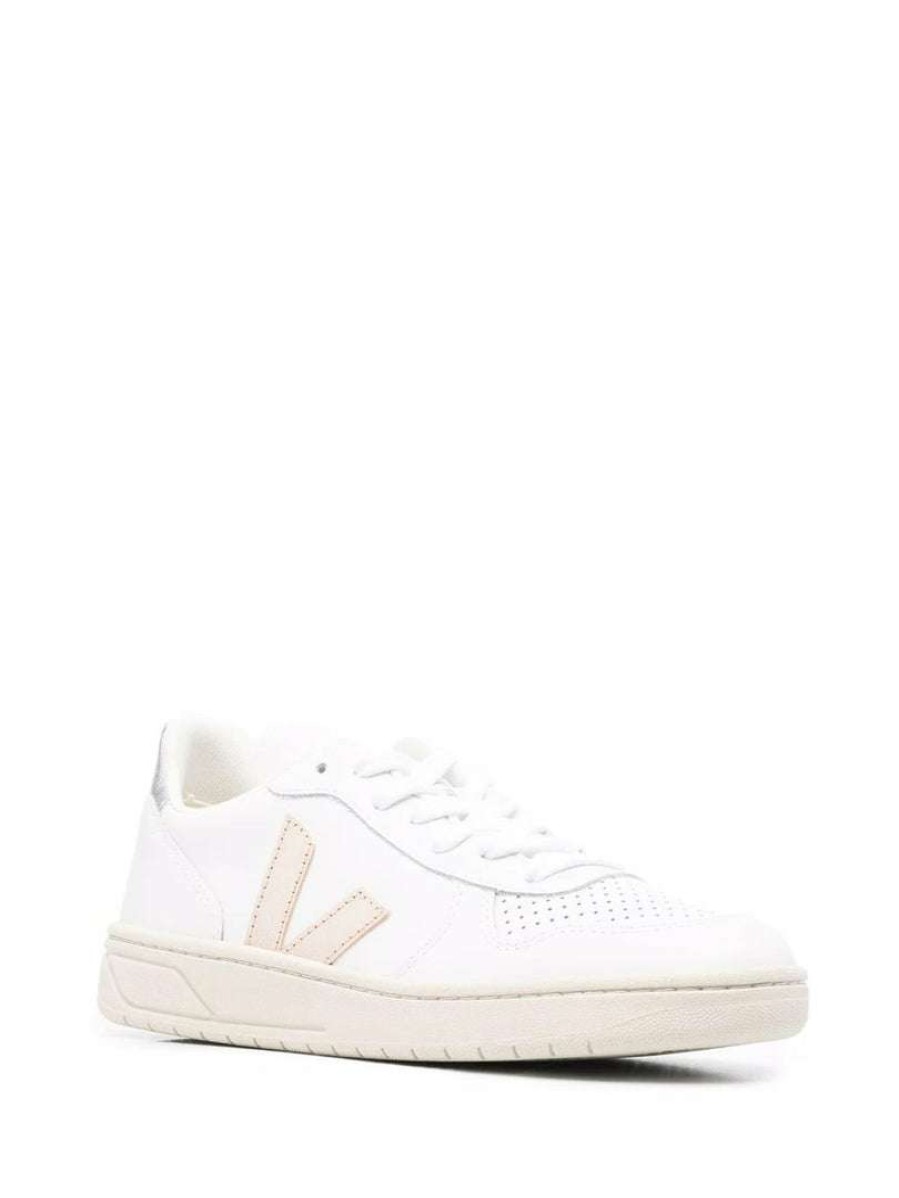 Shoes * | Veja 'V-10' Contrast Metallic Trainers