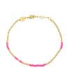 Accessories * | Anni Lu Pink 'Asym 22' Beaded Bracelet