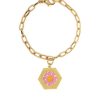 Accessories * | Wilhelmina Garcia 'Pink Daisy Charm Bracelet'