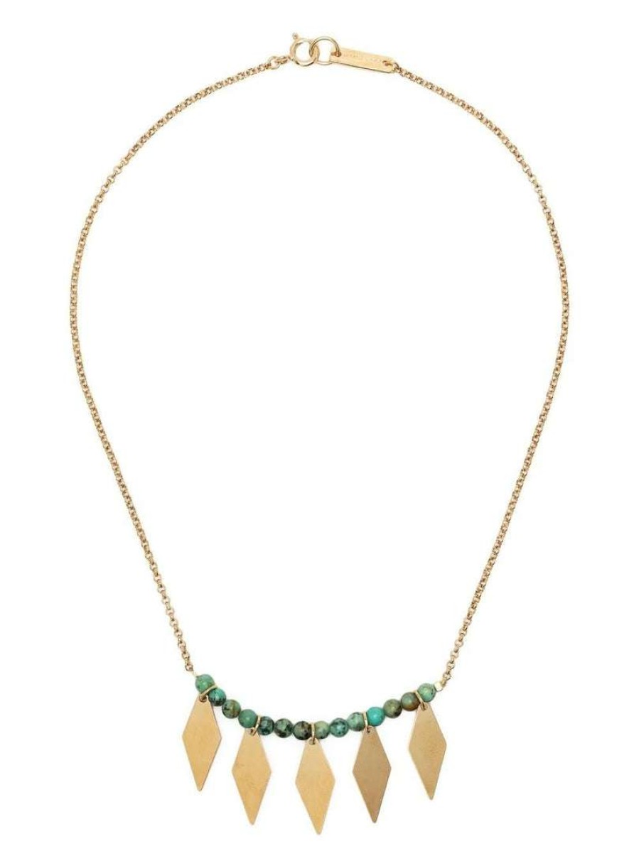 Accessories * | Isabel Marant Green 'Harlow' Necklace