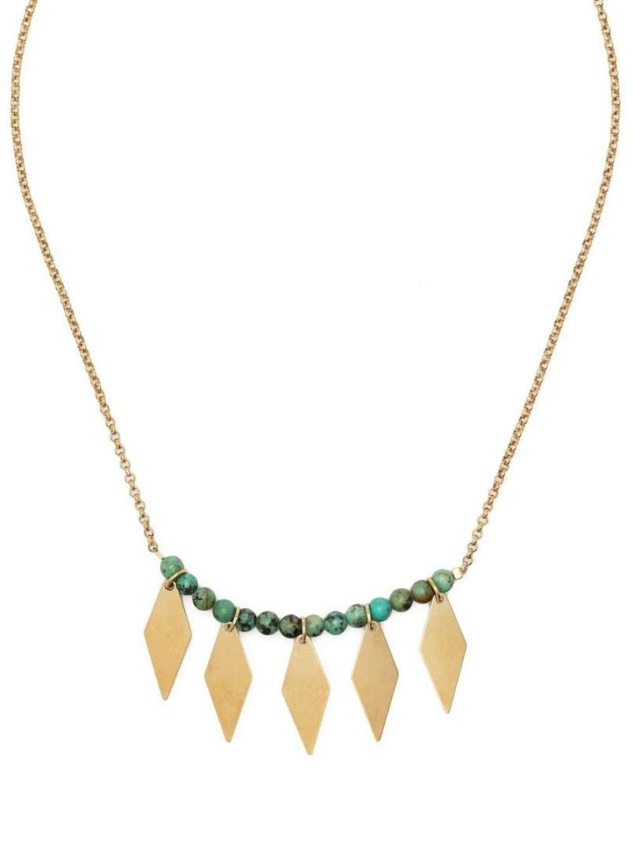 Accessories * | Isabel Marant Green 'Harlow' Necklace