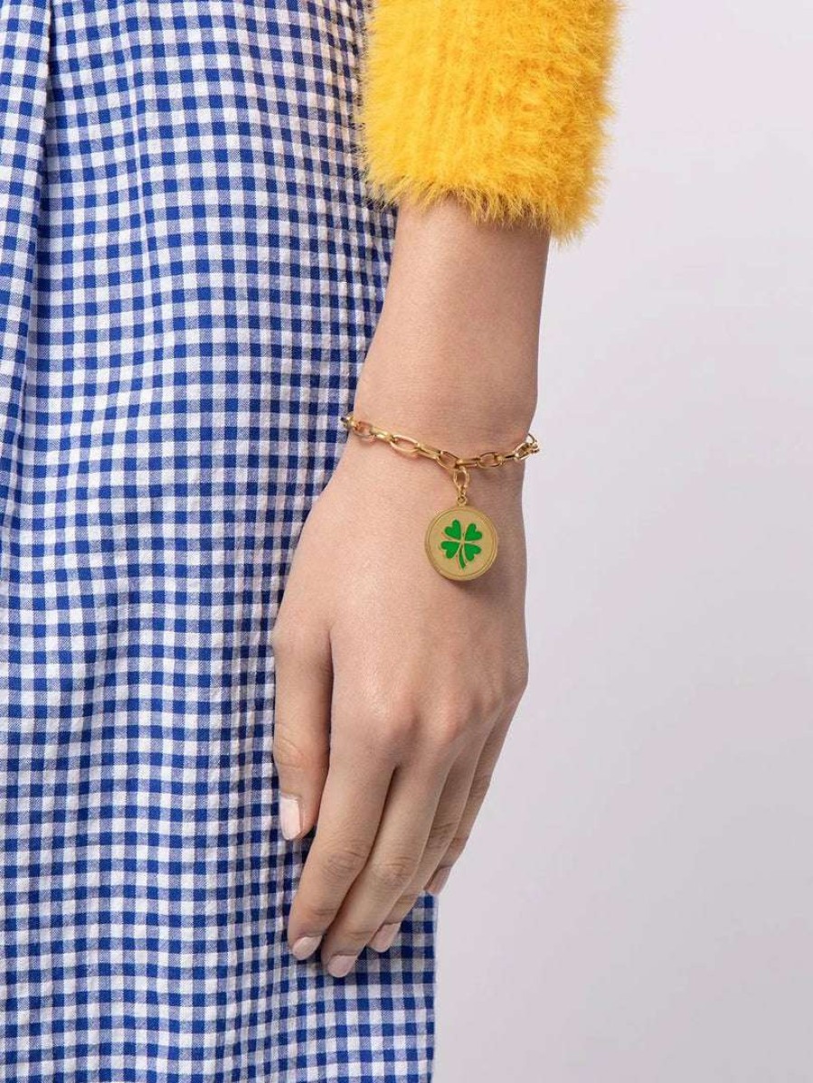 Accessories * | Wilhelmina Garcia 'Lucky Clover Charm Bracelet'