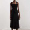 Clothing * | Sancia Clothing Black 'Mirella' Back Tie Midi Dress