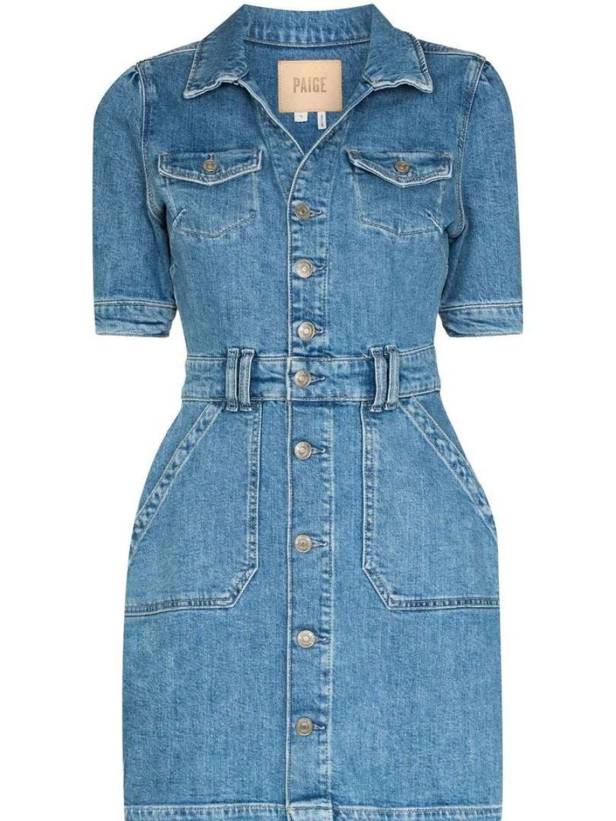 Clothing * | Paige 'Mayslie' Denim Mini Dress