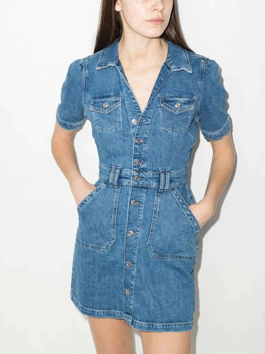 Clothing * | Paige 'Mayslie' Denim Mini Dress