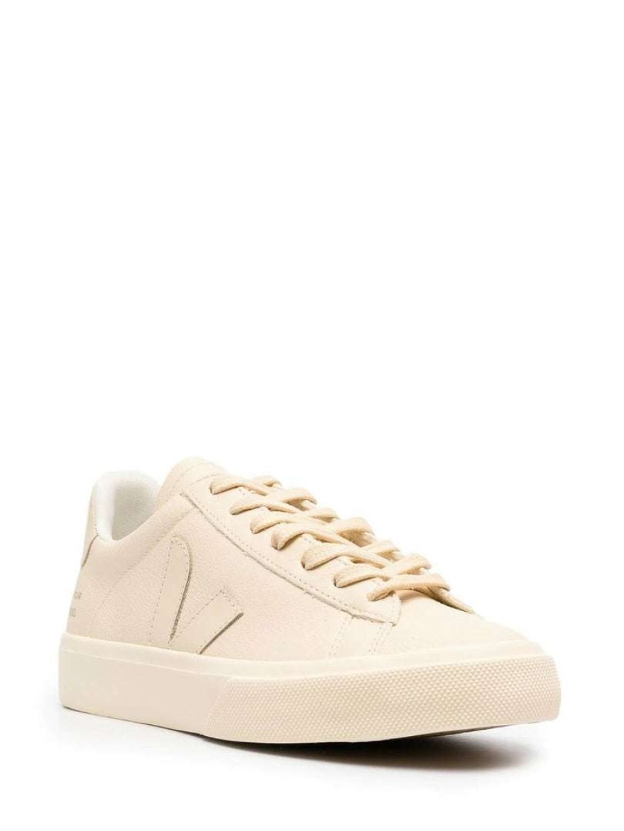 Shoes * | Mansur Gavriel X Veja Shoes 'Cream Campo Trainers'