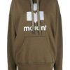 Clothing * | Isabel Marant Etoile Khaki Oversized 'Mansel' Logo Hoodie New In