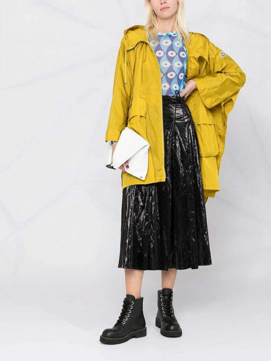 Clothing * | Moncler Yellow 'Printseps' Rain Poncho