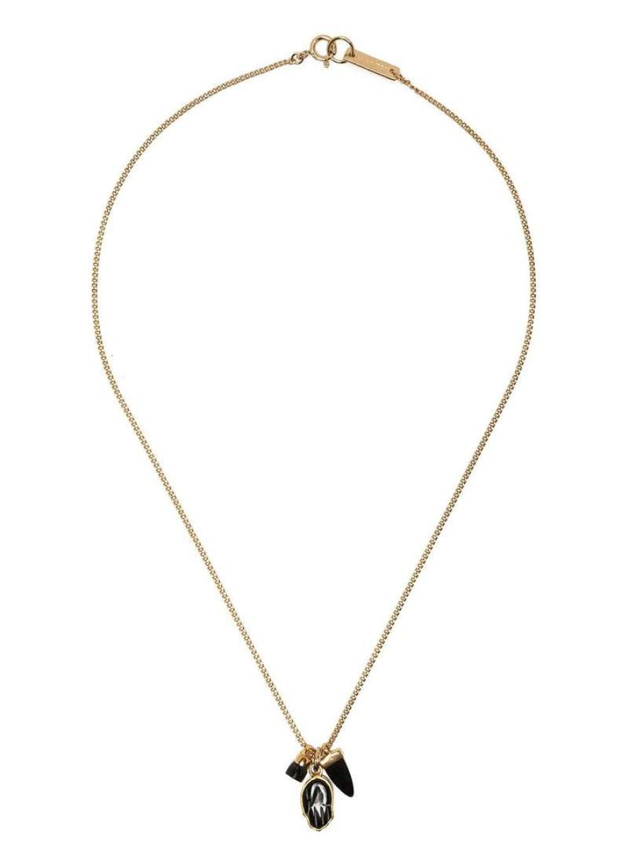 Accessories * | Isabel Marant Accessories Black 'Charm Detail Necklace'