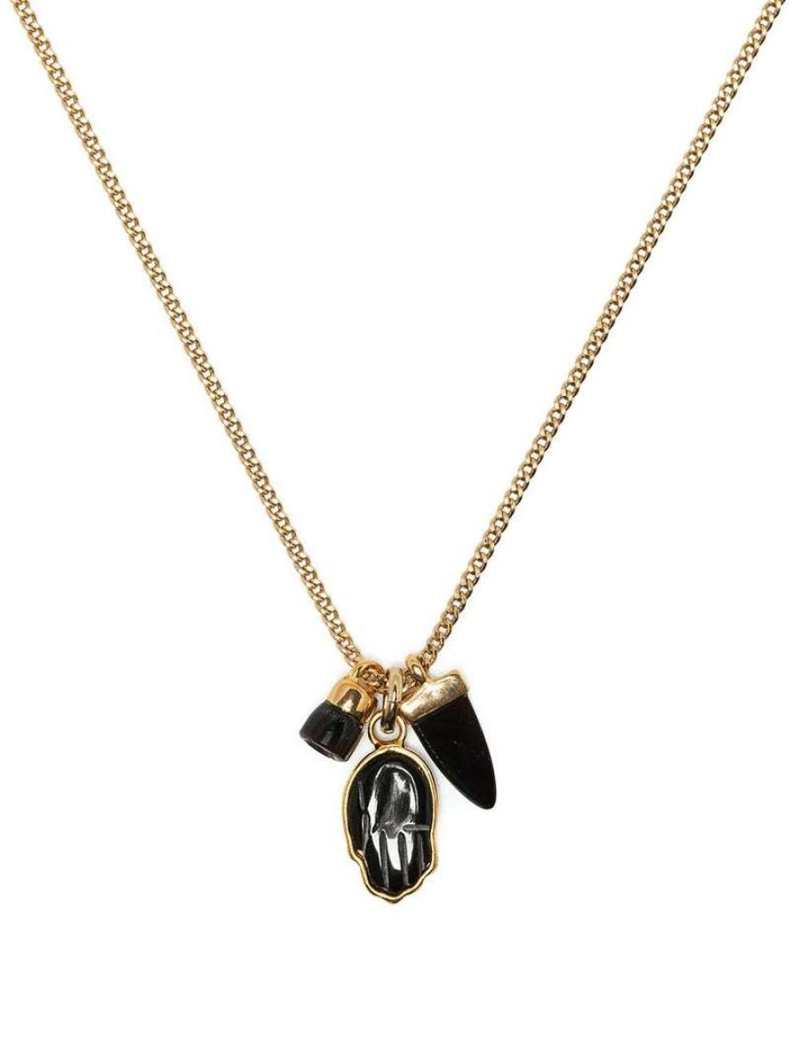 Accessories * | Isabel Marant Accessories Black 'Charm Detail Necklace'