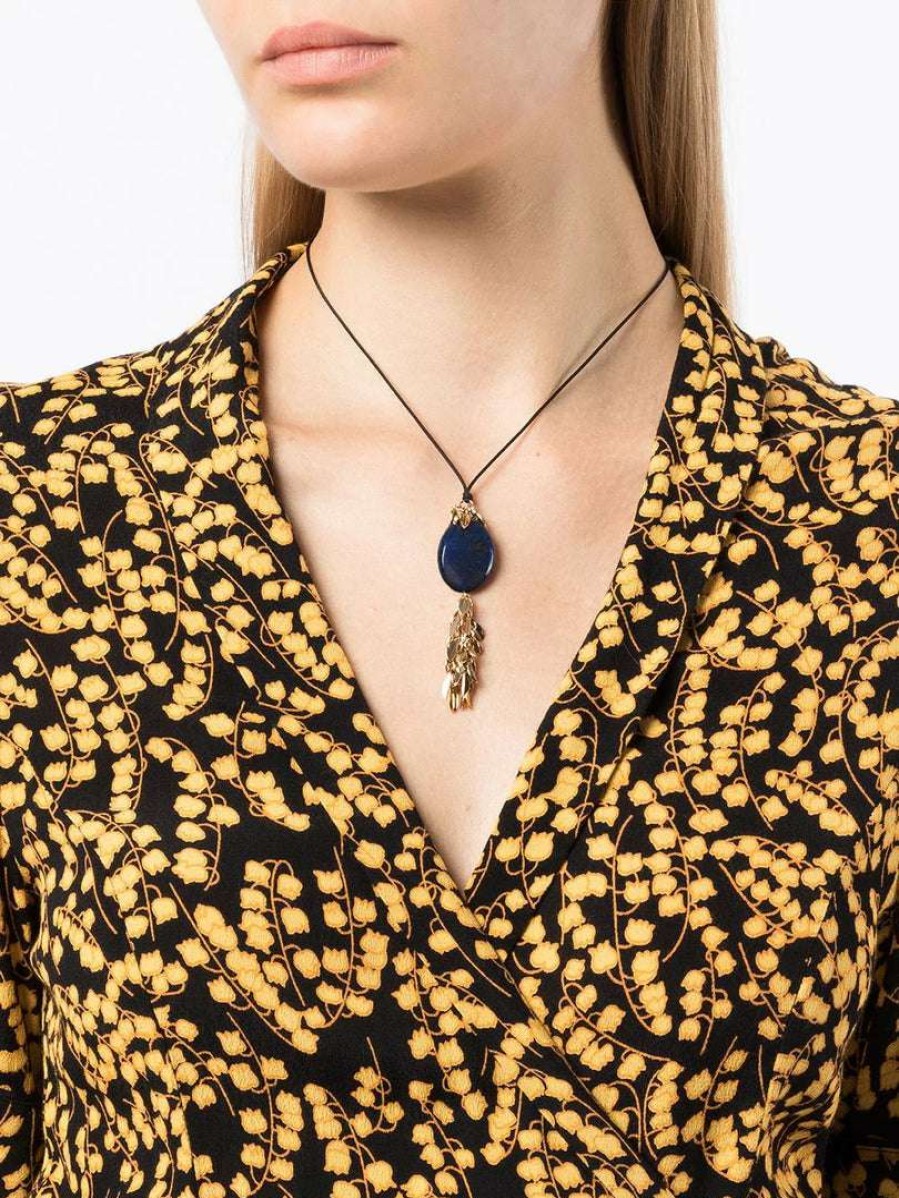 Accessories * | Isabel Marant Blue 'Stones Necklace'