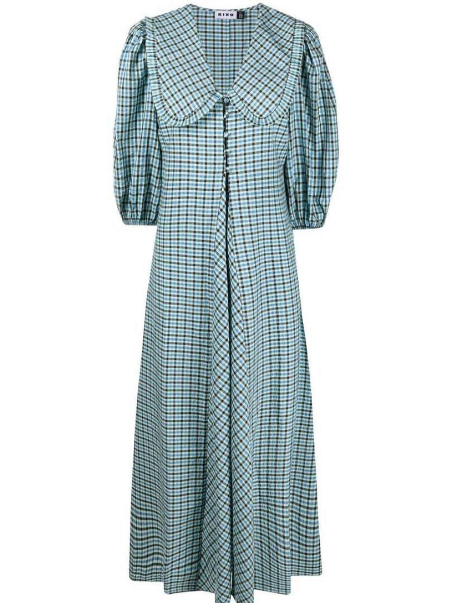 Clothing * | Rixo London 'Liudmyla' Gingham Midi Dress