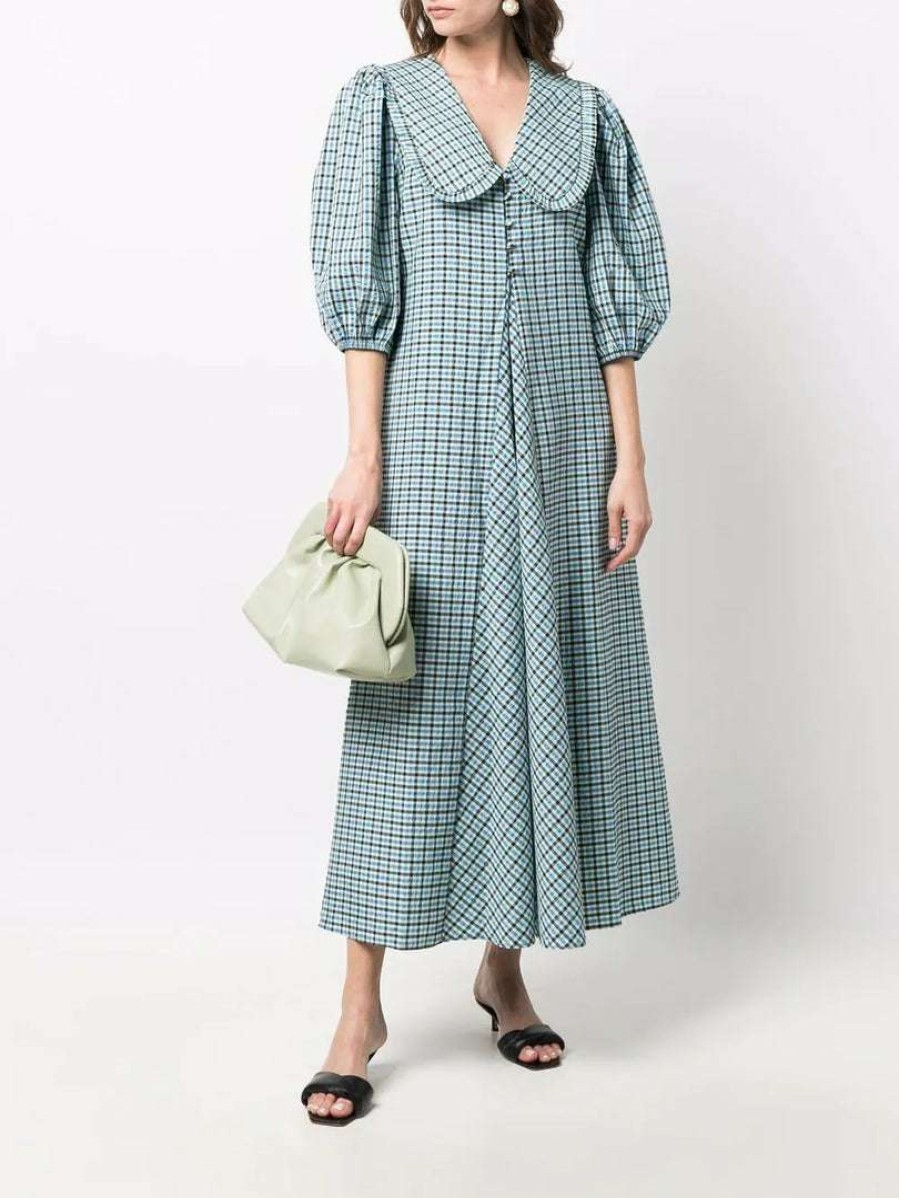 Clothing * | Rixo London 'Liudmyla' Gingham Midi Dress