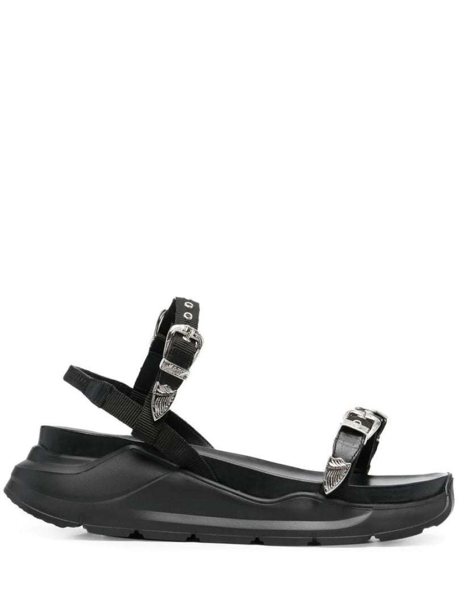 Shoes * | Toga Pulla 'Belt Buckle Platform Sandals'