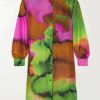 Clothing * | Dries Van Noten 'Dayley' Multicoloured Printed Shirt Dress Clothing