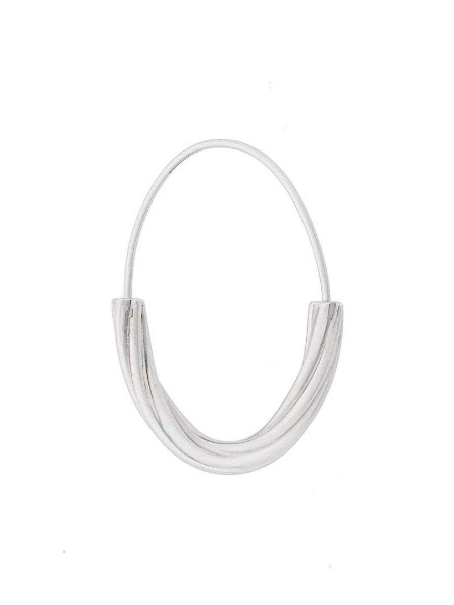 Accessories * | Maria Black 'Tove' Medium Hoop Earring Jewellery Silver Hp