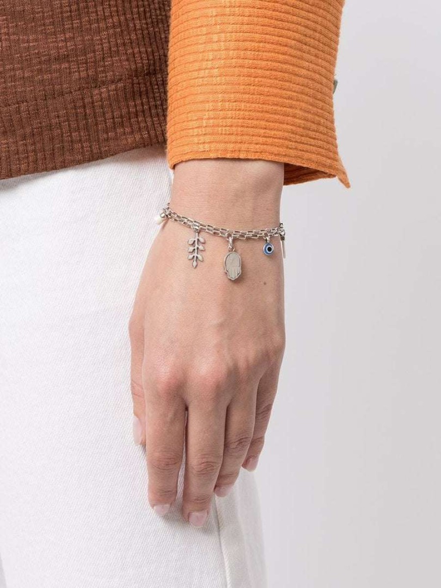 Accessories * | Isabel Marant White And Silver 'New It'S All' Bracelet