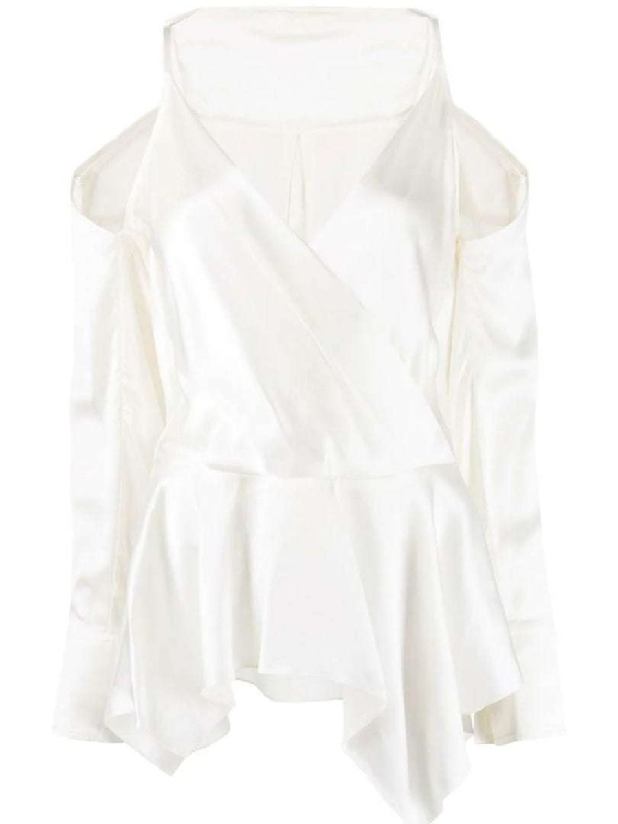 Clothing * | Jw Anderson Off White 'Cold Shoulder Blouse' Clothing