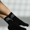 Accessories * | Soxygen Accessories Unisex Black 'I Have Nothing To Wear' Classic Socks