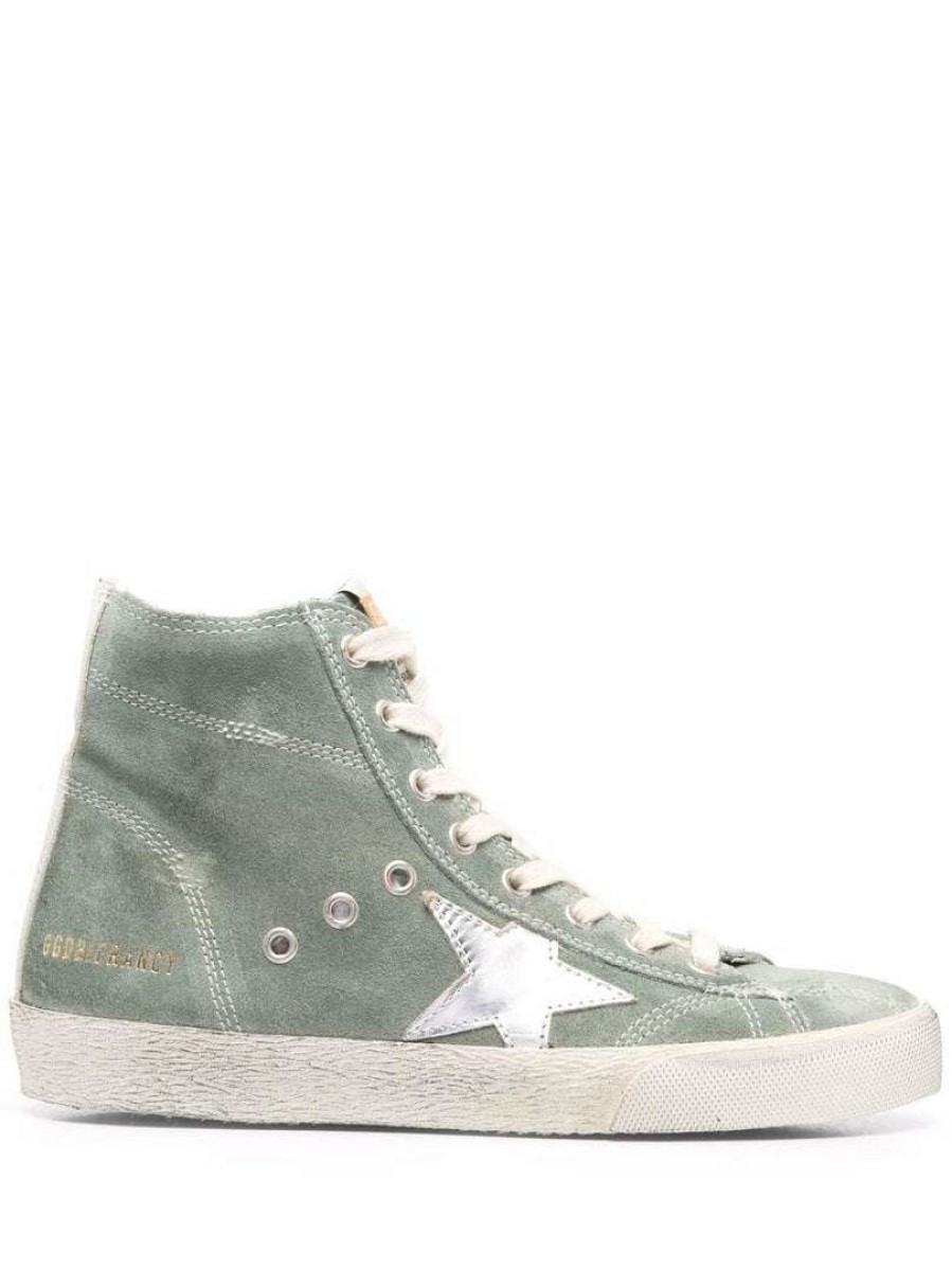 Shoes * | Golden Goose Green 'Francy' High Top Trainers Shoes